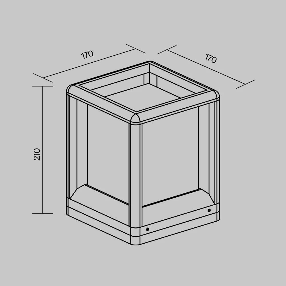 Садово-парковый фонарь Maytoni Trim O455FL-01GF1