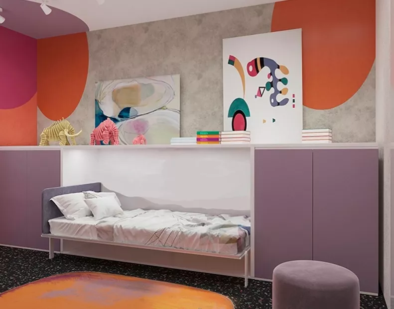 Мебель-трансформер с кроватью в детскую комнату Смарт 3