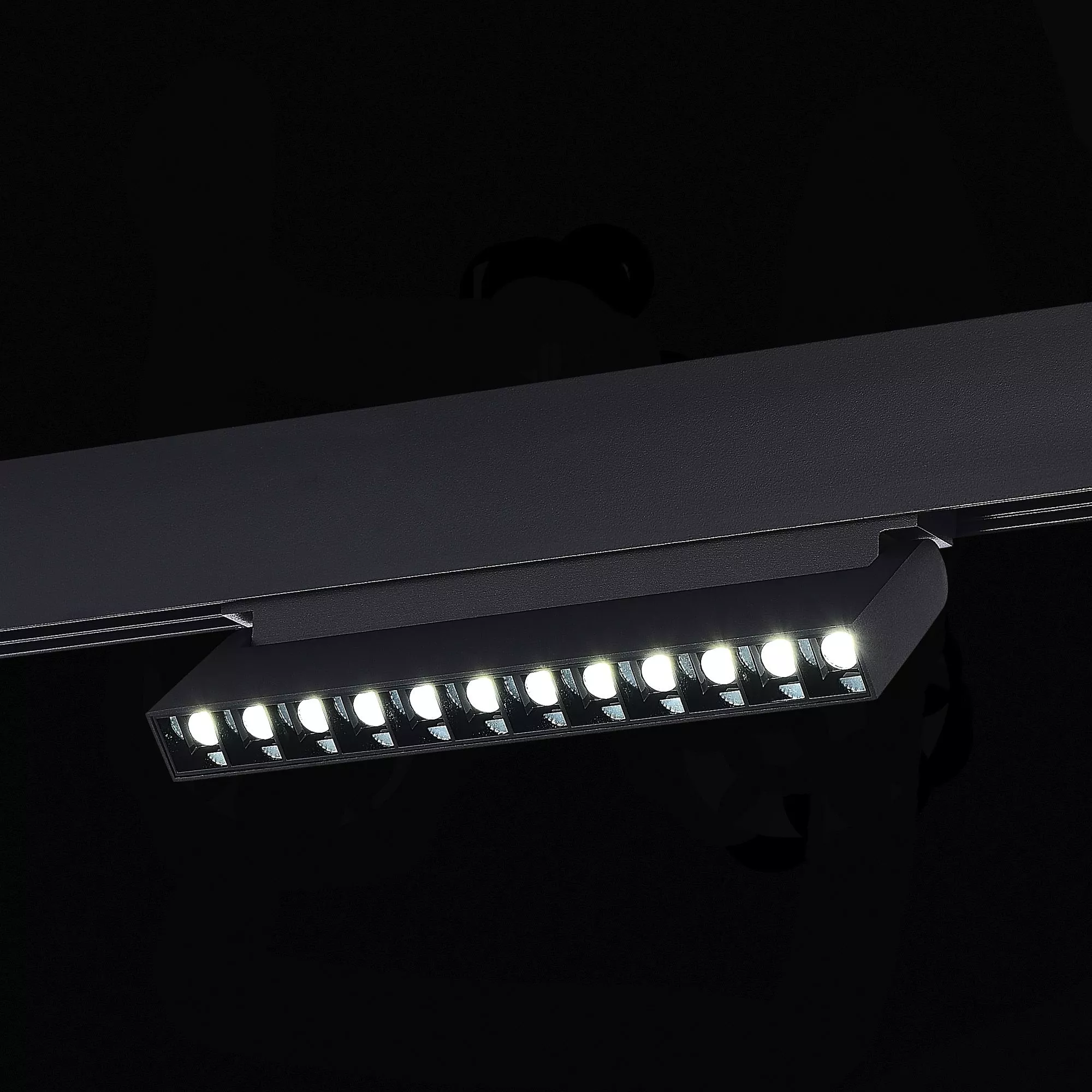 Магнитный трековый светильник SMART Черный LED 48V St Luce ST372.406.12
