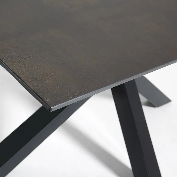 Обеденный стол La Forma Arya 200х100 керамический серый 056627