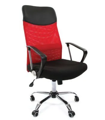 Кресло для руководителя CHAIRMAN 610 красный