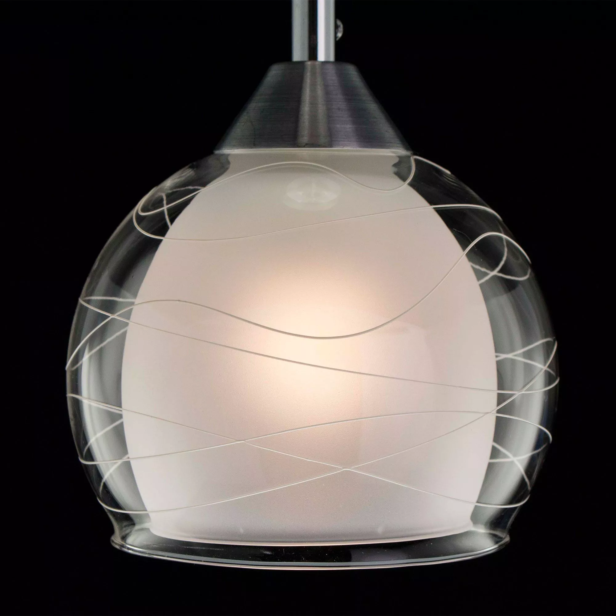 Потолочный подвесной светильник Буги хром матовый Citilux CL157112