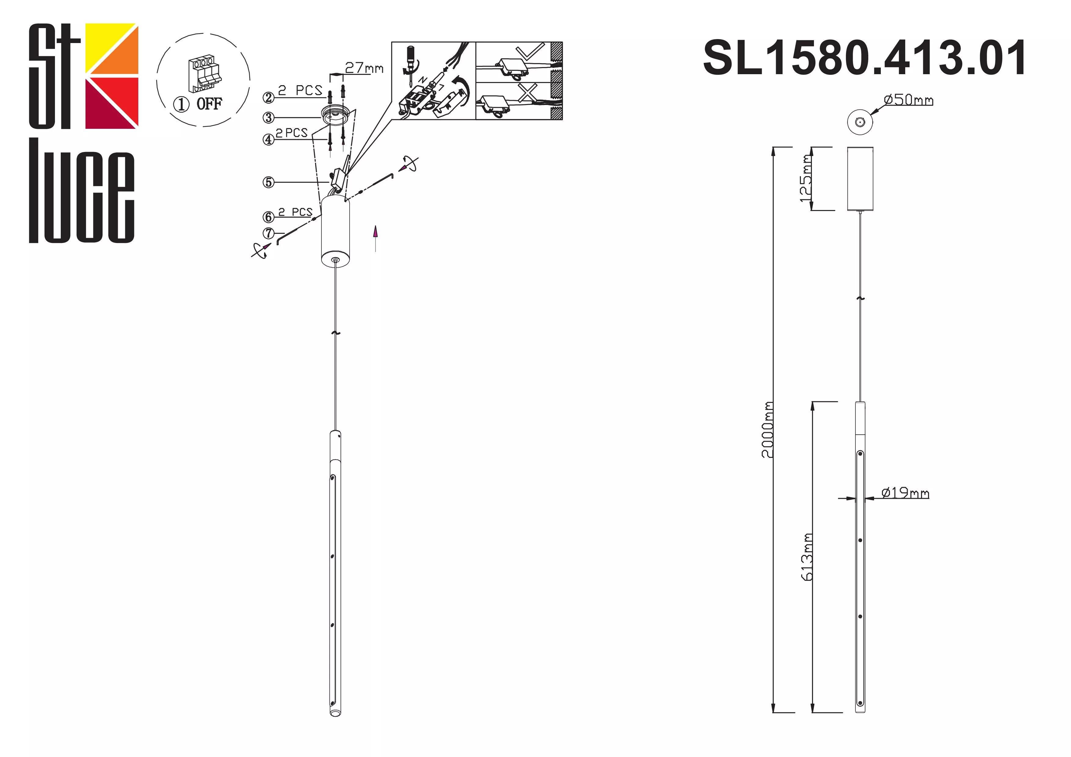 Подвесной светильник ST LUCE RALIO SL1580.413.01