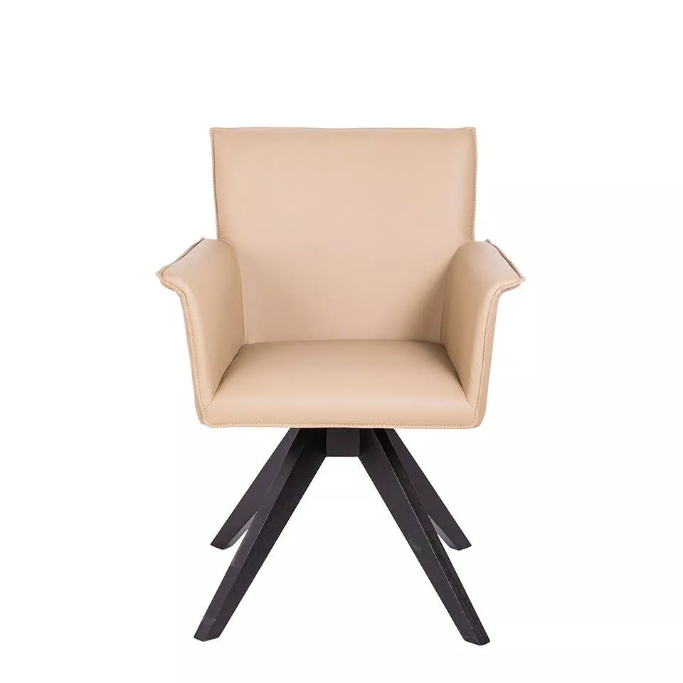 Вращающееся кресло кремового цвета Angel Cerda DC689-CREMA