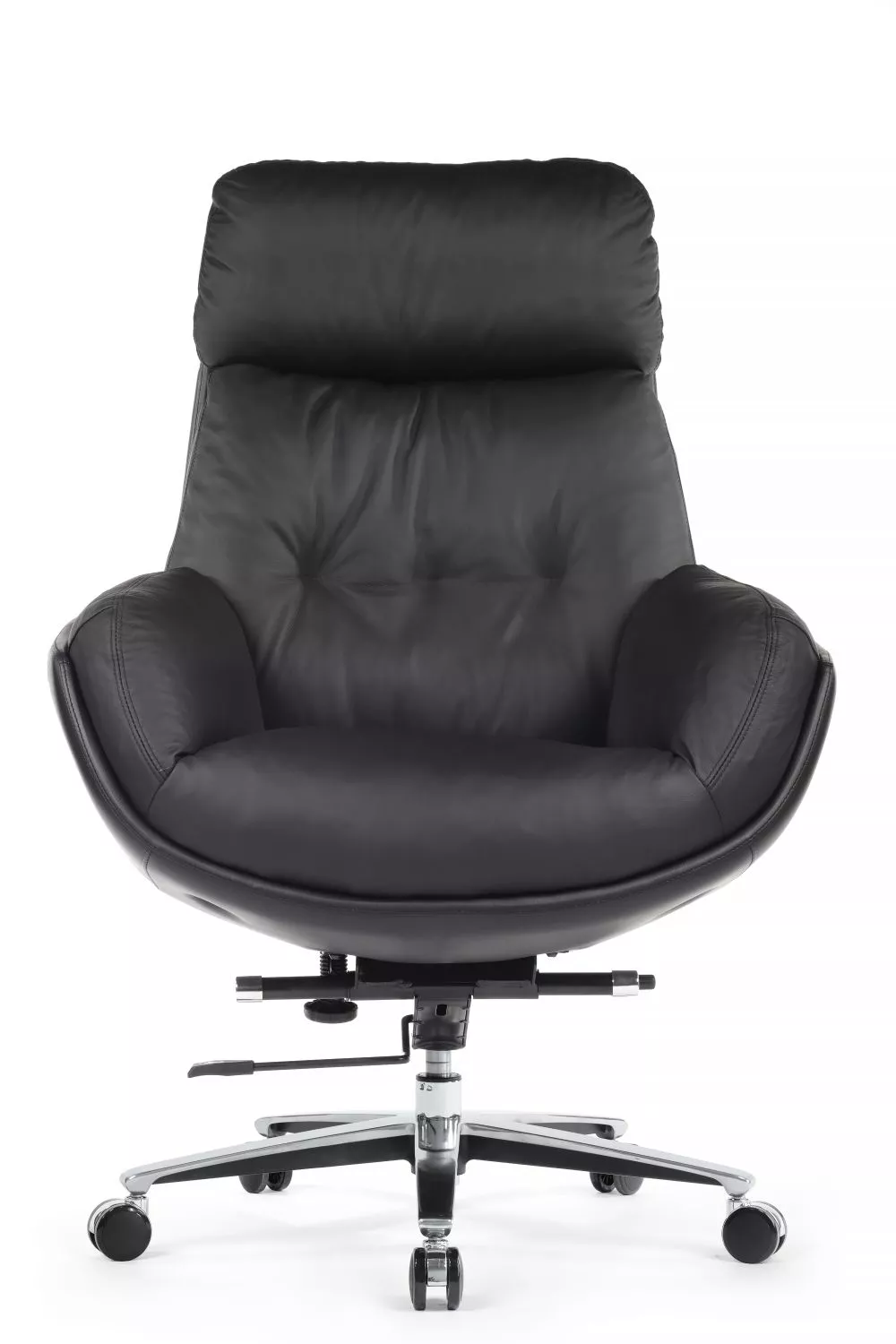 Кресло руководителя из натуральной кожи RIVA DESIGN Marco LS-262A черный