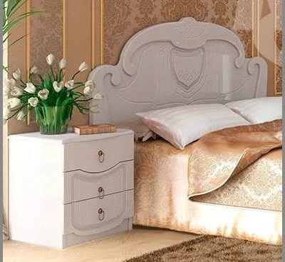 Мебель для спальни Мария белый глянец Миф