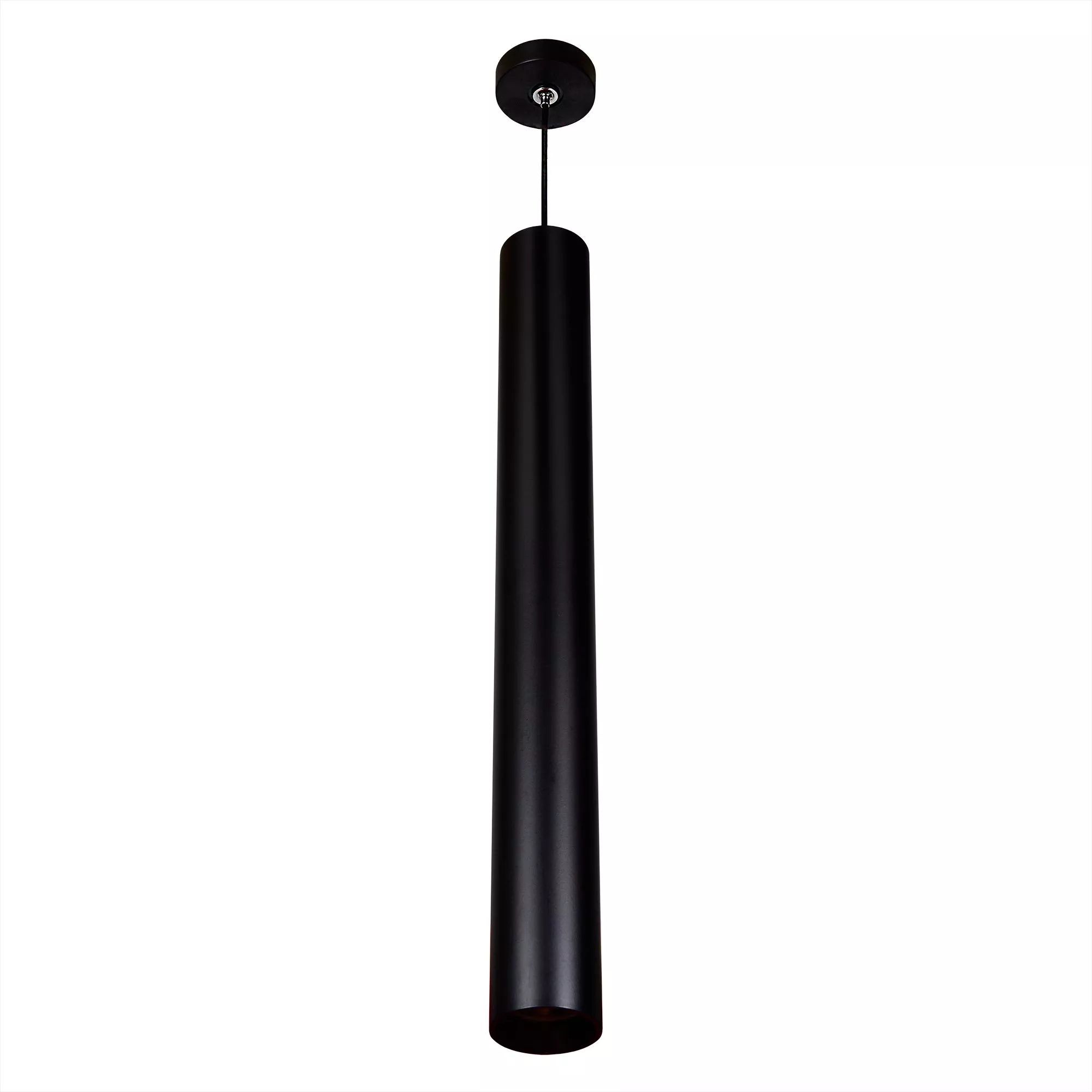 Потолочный подвесной светильник Тубус-12 черный Citilux CL01PBL121