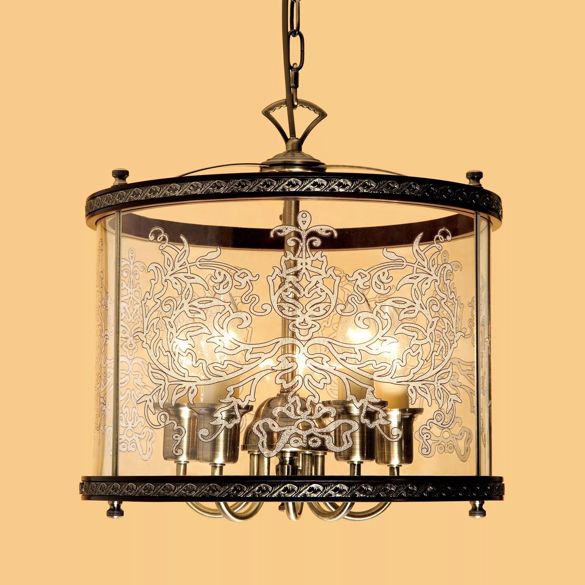 Потолочный подвесной светильник Версаль бронзовый Citilux CL408153