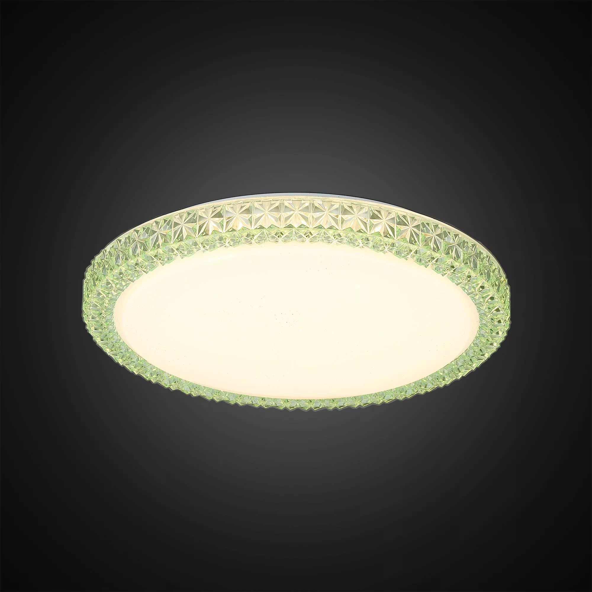Потолочный светильник Кристалино Слим зеленый круг Citilux CL715R363