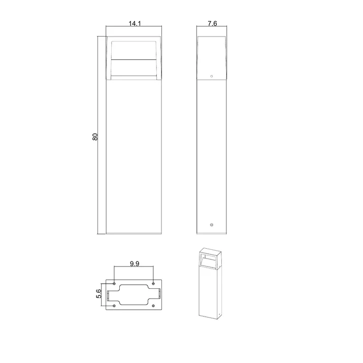 Садово-парковый фонарь ARTE LAMP LIVERPOOL A1328PA-1BK