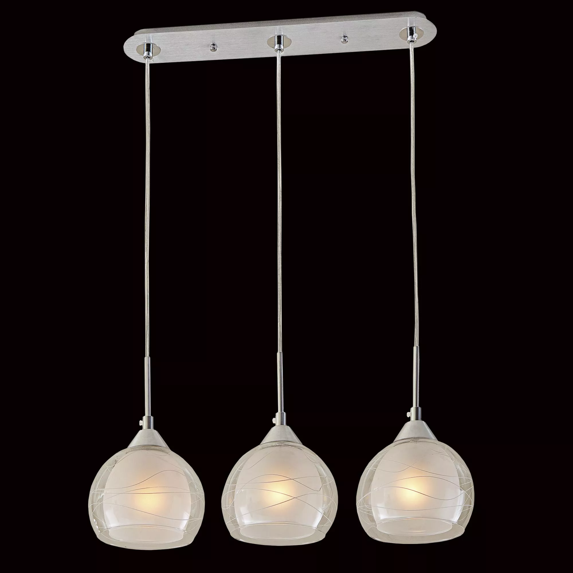 Потолочный подвесной светильник Буги хром матовый Citilux CL157132