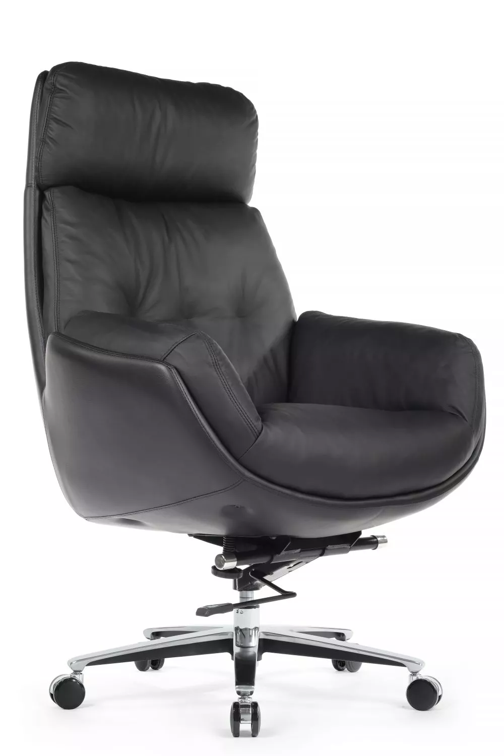 Кресло руководителя из натуральной кожи RIVA DESIGN Marco LS-262A черный