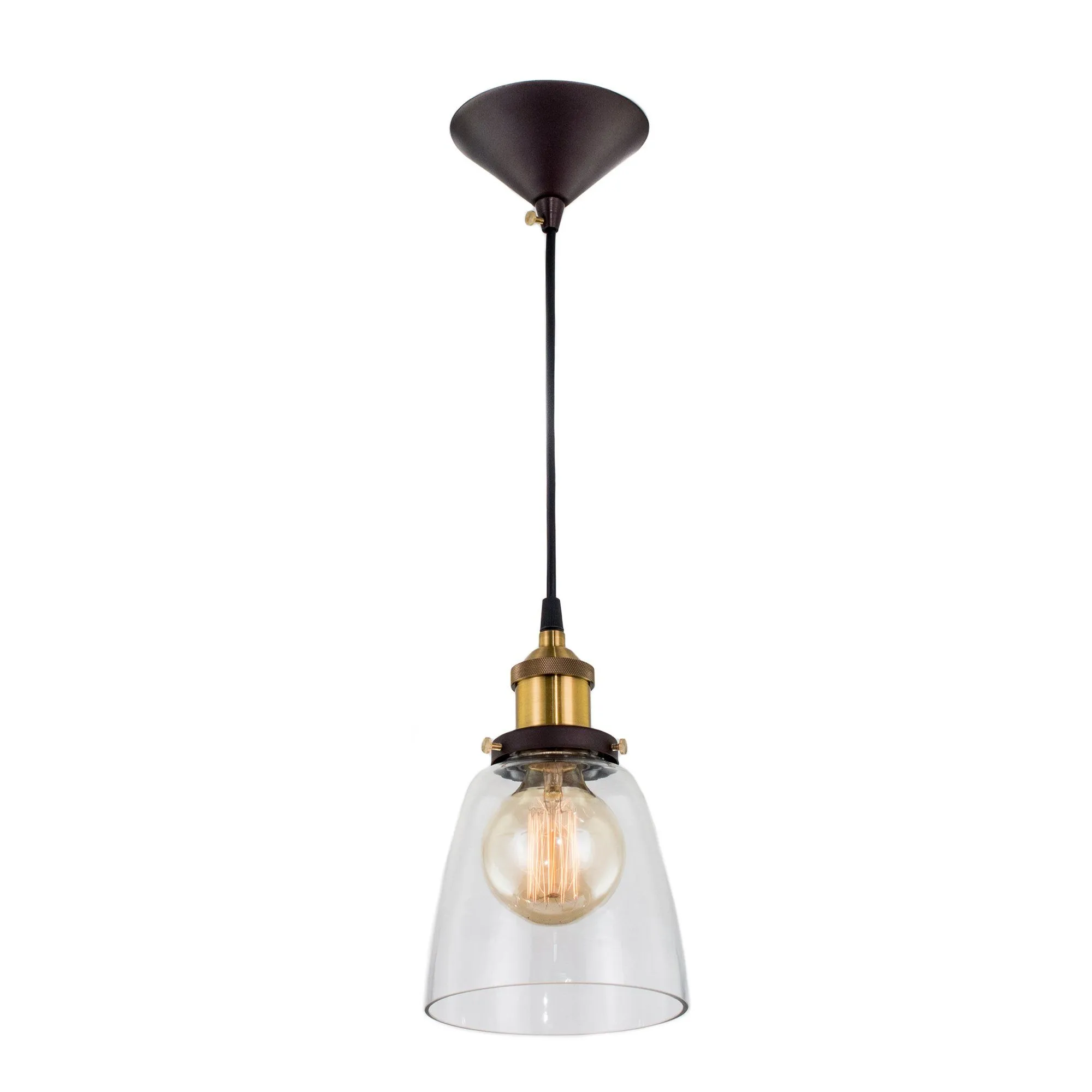 Потолочный подвесной светильник Эдисон 100 прозрачный Citilux CL450103