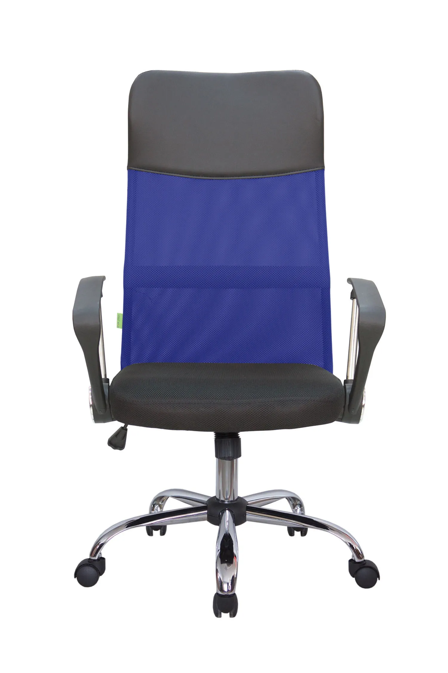 Кресло для персонала Riva Chair Smart 8074 (подголовник - экокожа) синий / черный