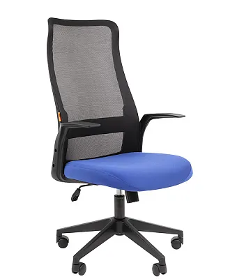 Кресло для руководителя Chairman 573 черный / синий