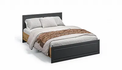 Двуспальная кровать 140 см Лацио Сканди вотан графит