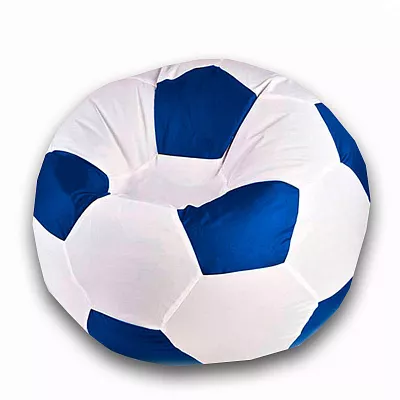 Кресло-мешок Мяч 100 оксфорд белый синий