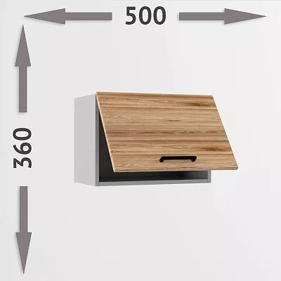 Шкаф верхний В 500 1 софт 1кат (h=360)