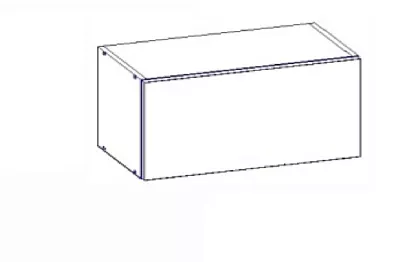 Шкаф навесной В 800 1 софт глубокий Лайн (h=360)