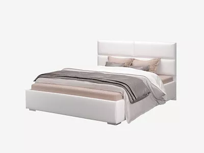 Двуспальная кровать Сити 160 см Vega white МЛК