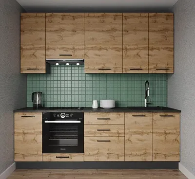 Кухонный гарнитур Крафт 2400 Sanvut высокий верхний шкаф 950 мм