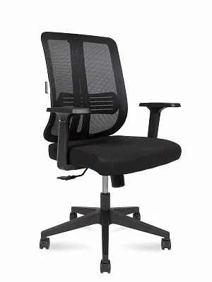 Кресло офисное NORDEN Tema LB без подголовника черный ткань 216B