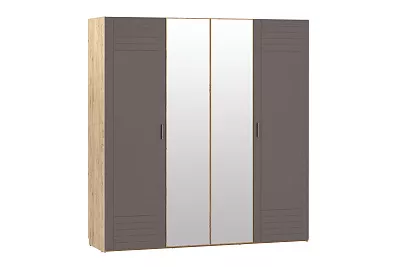 Шкаф для одежды с зеркалом Livorno Silva НМ 013.58 Х графит