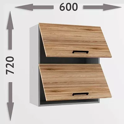 Шкаф навесной В 600 2 софт 1кат (h=720)