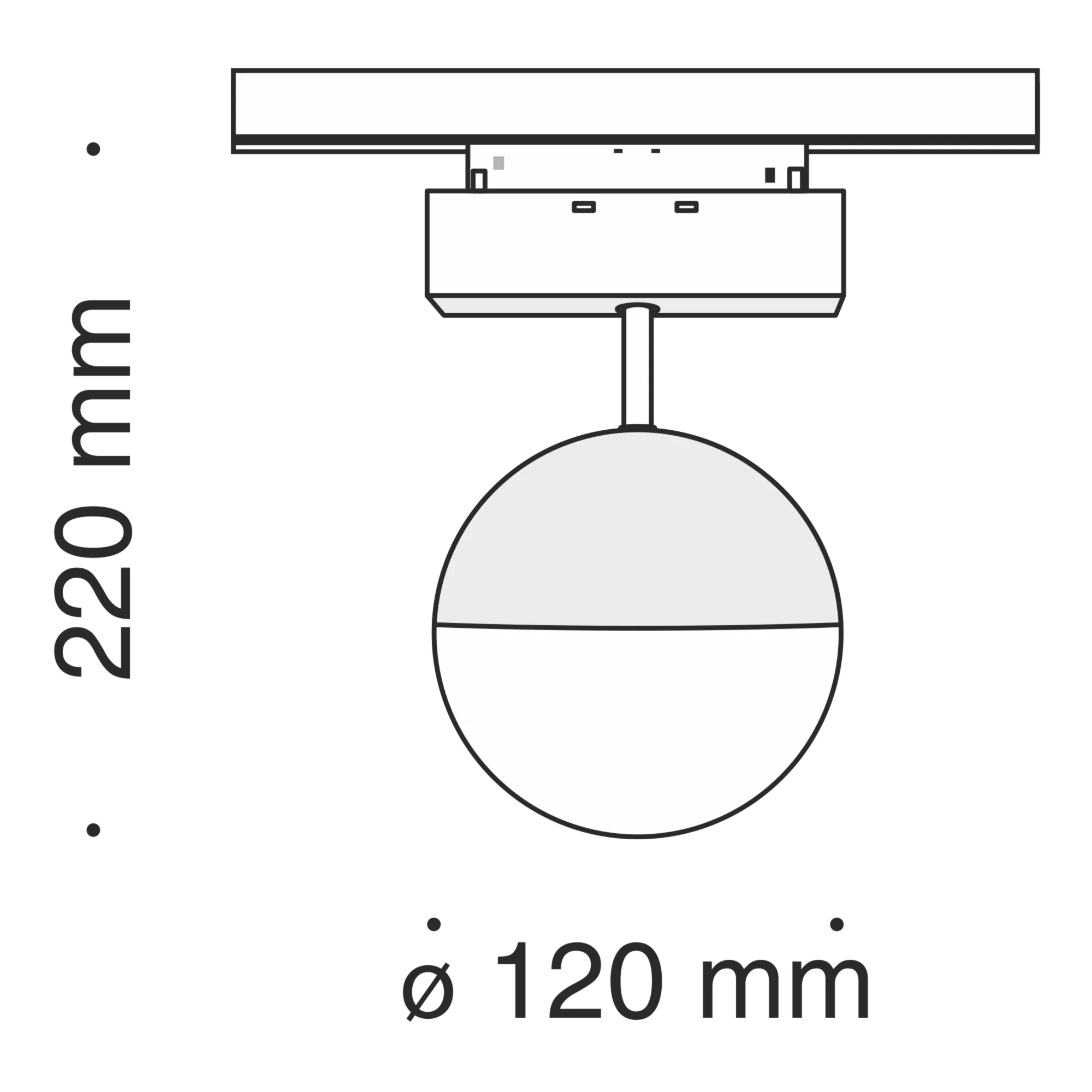 Светильник для магнитного шинопровода Maytoni Technical Kiat TR017-2-10W3K-B