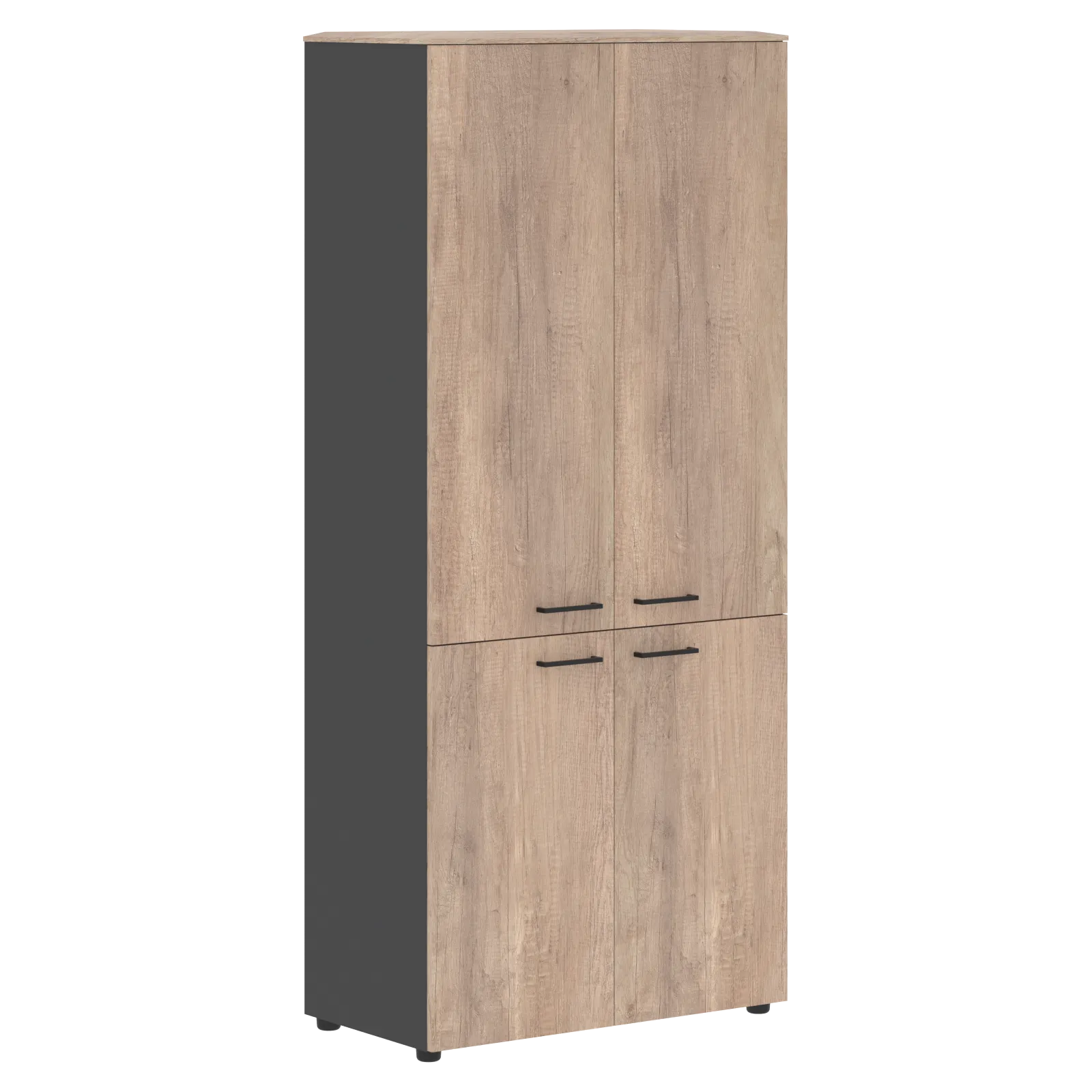 Шкаф с глухими средними и малыми дверьми Skyland Jay JHC 85.3 Дуб Каньон / Антрацит
