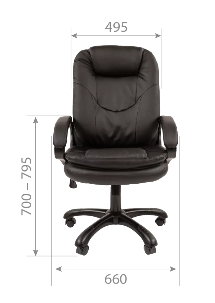 Кресло для руководителя CHAIRMAN 668 серый