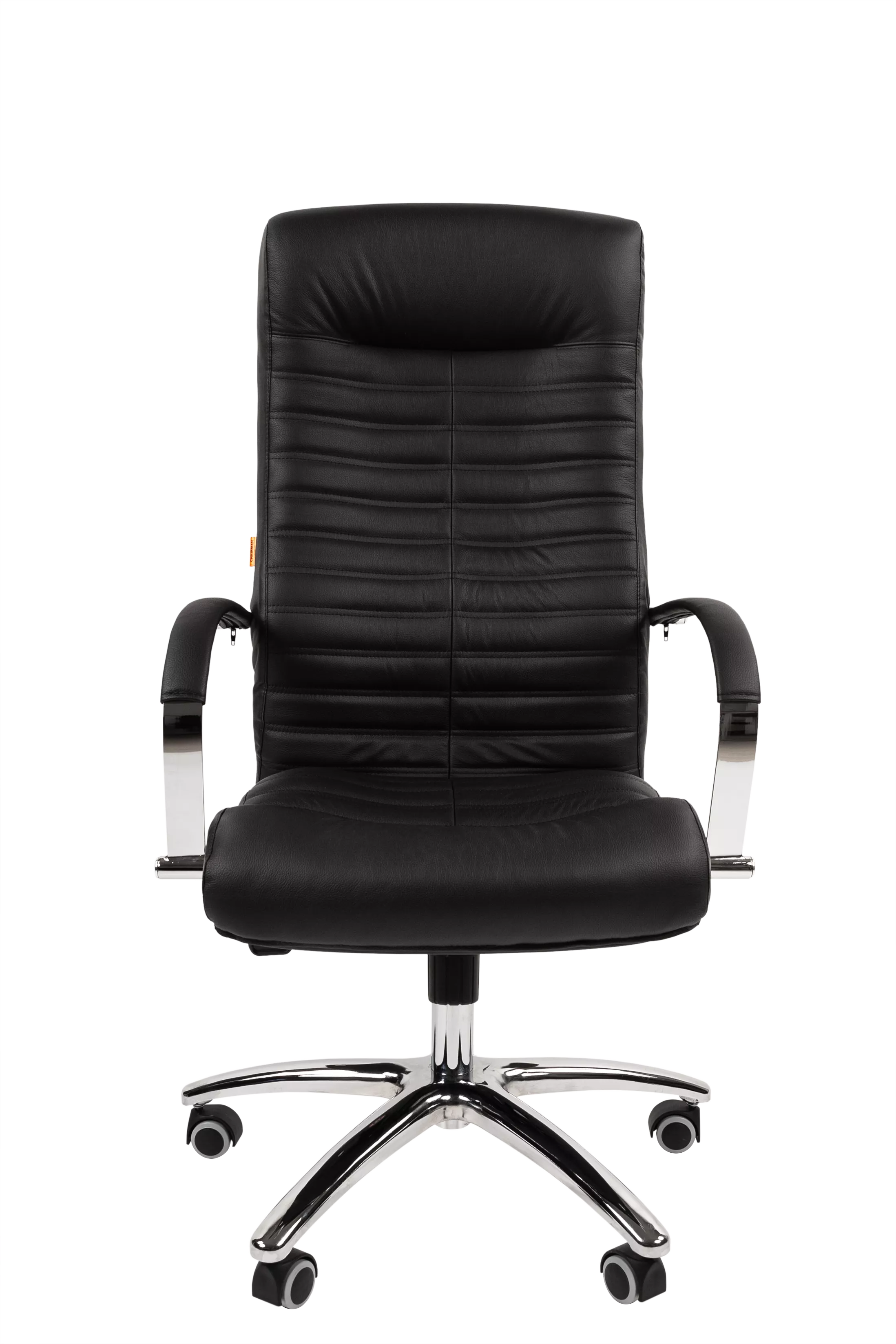Кресло для руководителя усиленное (до 150 кг) CHAIRMAN 480 N кожа черный