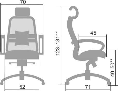 Эргономичное кресло SAMURAI S-2.04 MPES Бежевый