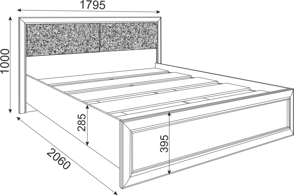 Кровать с настилом Саванна 160 см М05