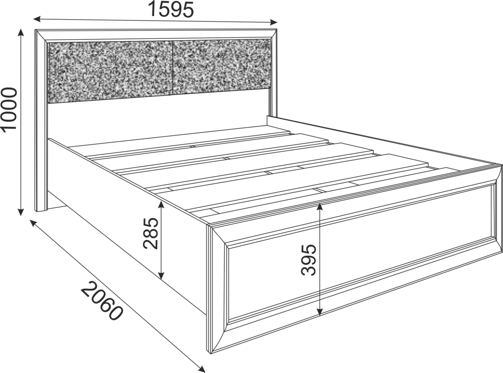 Кровать с настилом Саванна 140 см М04