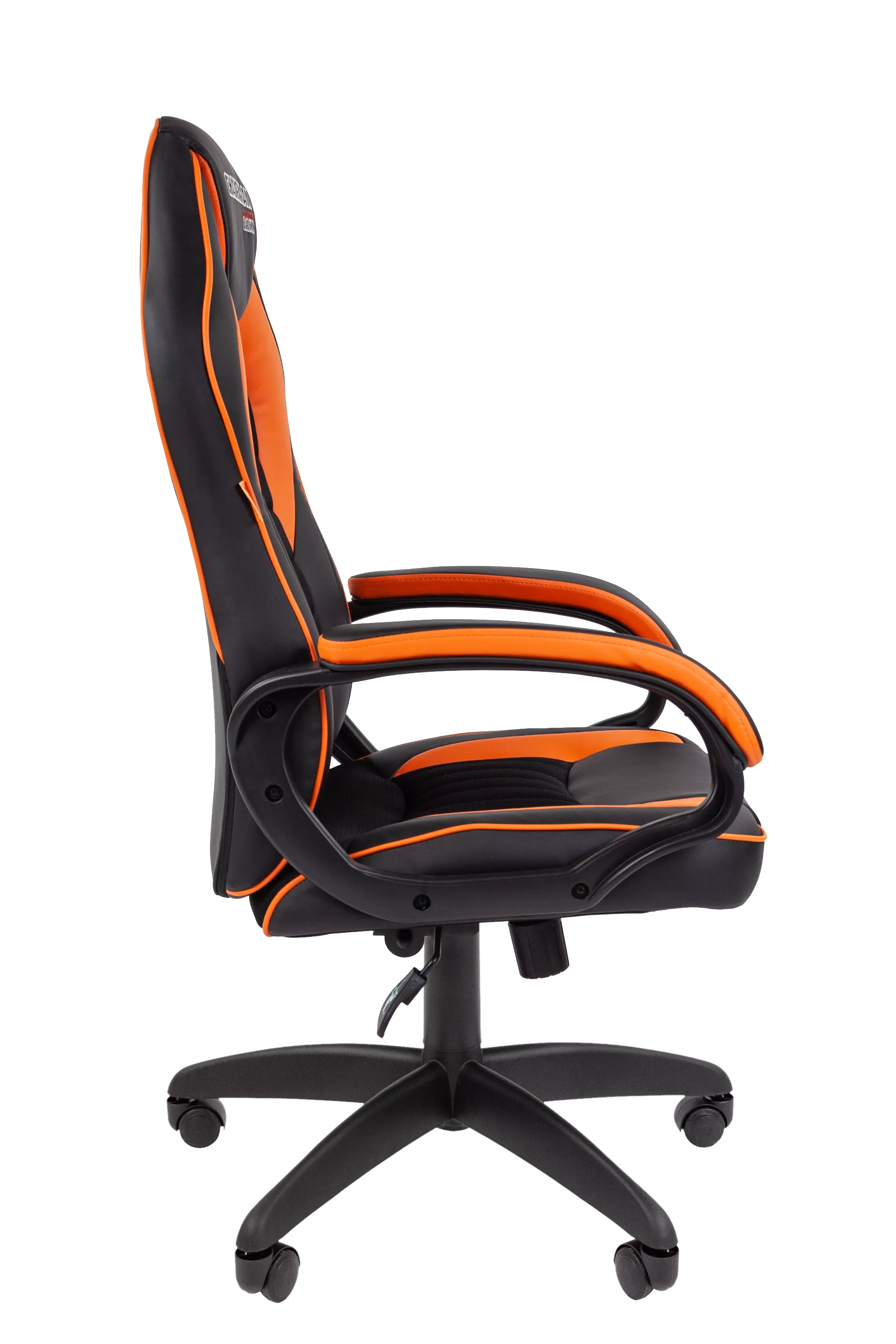 Игровое кресло Chairman GAME 16 черный пластик оранжевый