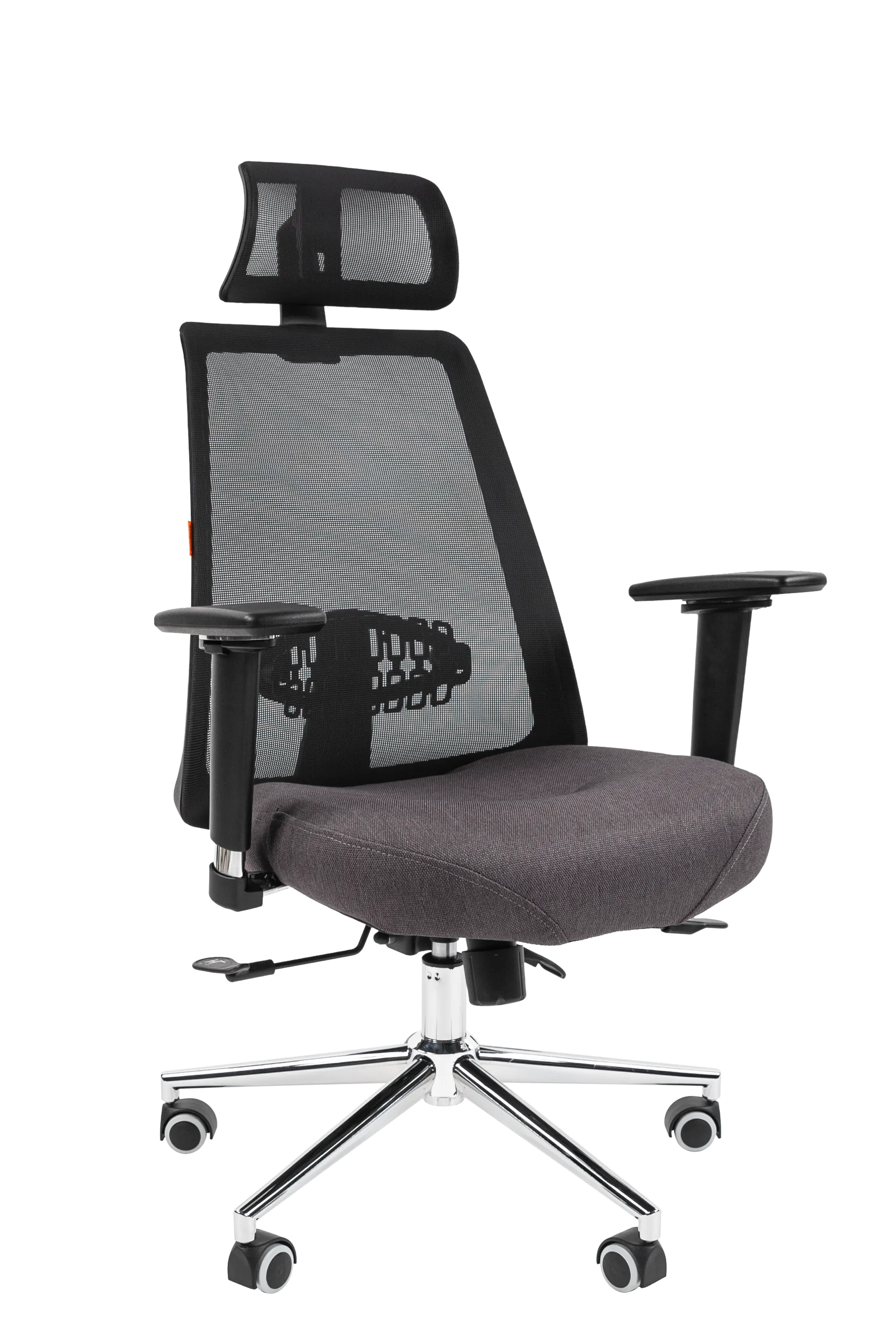 Кресло руководителя CHAIRMAN 535 LUX регулируемые 3D подлокотники черный / серый