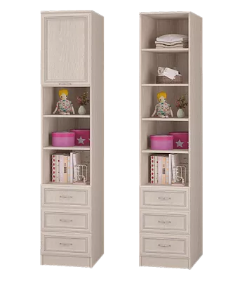 Шкаф для книг с ящиками и дверкой Верона МЛК