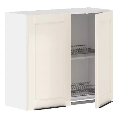 Шкаф навесной с посудосушителем 800 SICILIA бежевый (h=720)
