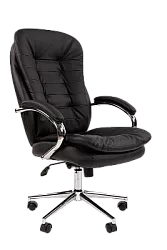 Кресло руководителя CHAIRMAN 795 усиленное до 150 кг черная кожа