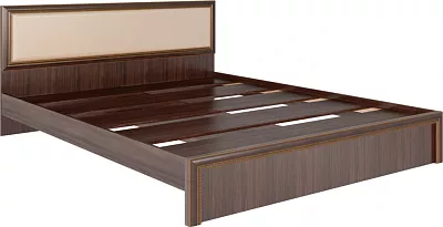 Кровать с настилом и мягкой спинкой Беатрис 160 см Орех М9