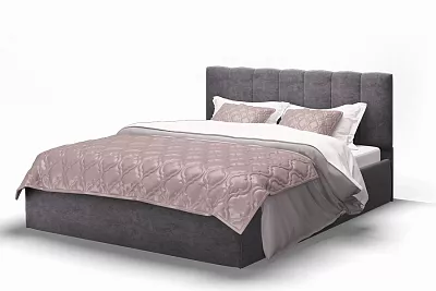 Двуспальная кровать Элен 160 см ROCK 08 графит МЛК