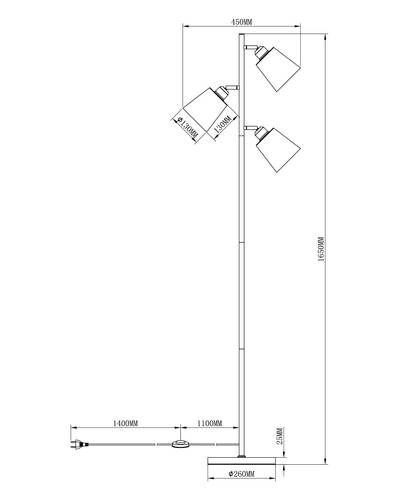 Торшер Moderli Floor V3051-3F