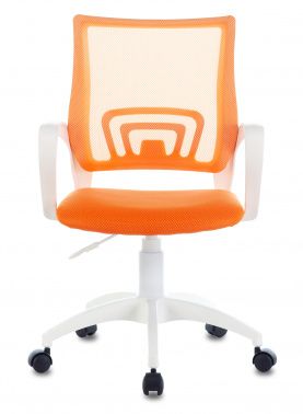 Кресло офисное Бюрократ CH-W695NLT TW-38-3 TW-96-1 крестовина пластик оранжевый белый