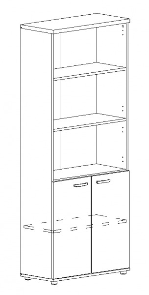Шкаф для документов полузакрытый А4 9371
