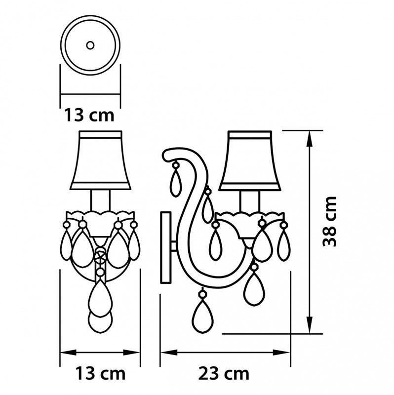 Бра настенное Osgona PRINCIA 726611