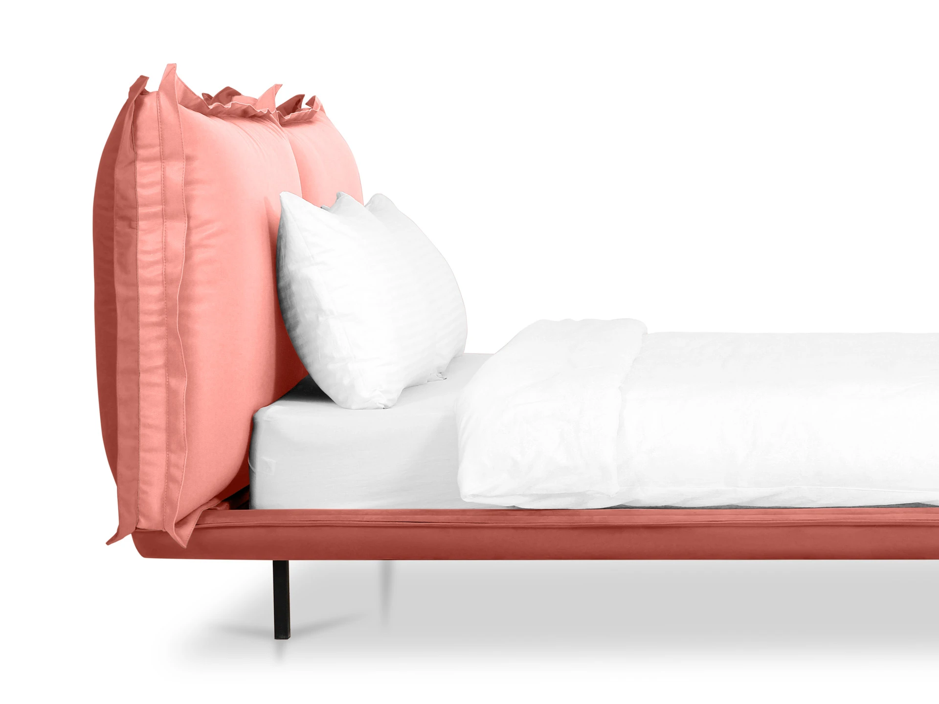 Кровать Barcelona 160х200 оранжевый светло-розовый 649346