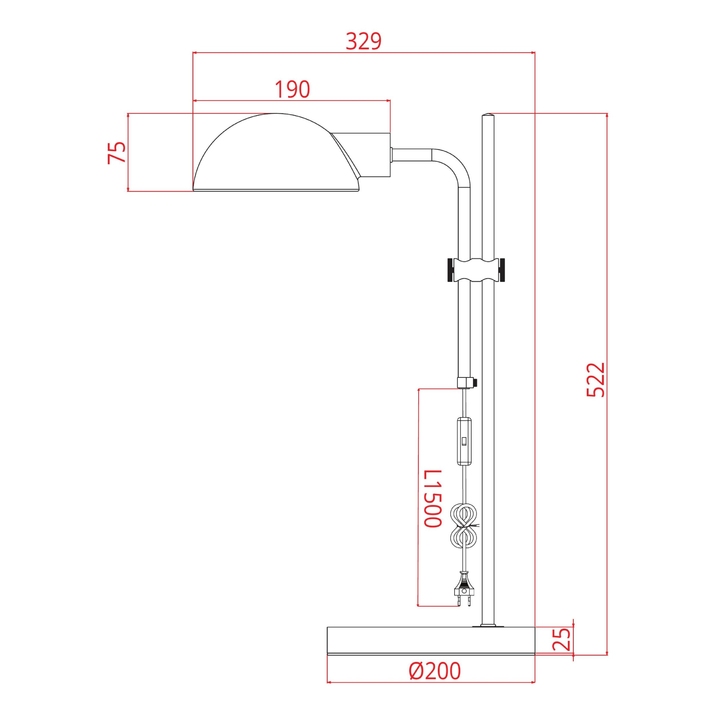 Лампа настольная ARTE LAMP ZETTA A7055LT-1BK