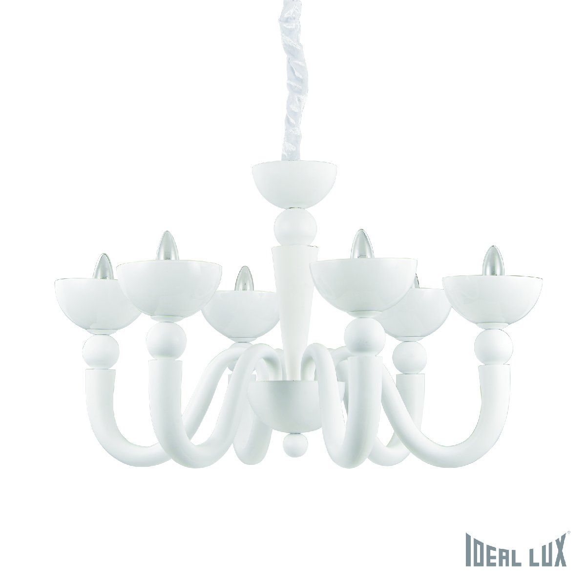 Подвесная люстра Ideal Lux BON BON SP6 BIANCO