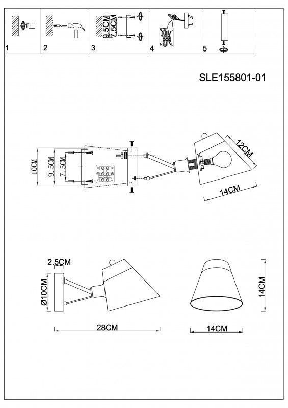 Бра Evoluce VARIO SLE155801-01